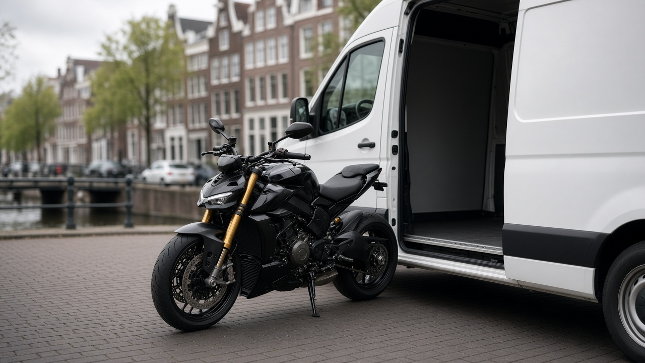 Transporter klaar voor vertrek